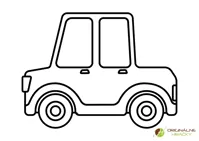 Omaľovanka Auto pre deti Auto - omaľovanka pre deti
