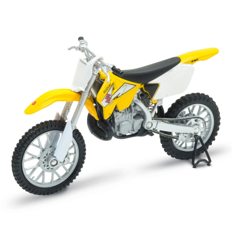 Welly Motocykel Suzuki RM250 1:18 žltý